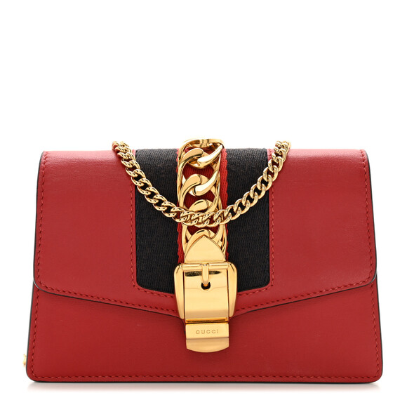 Gucci Calfskin Super Mini Sylvie Chain #184398G71B - Picture 1 of 9